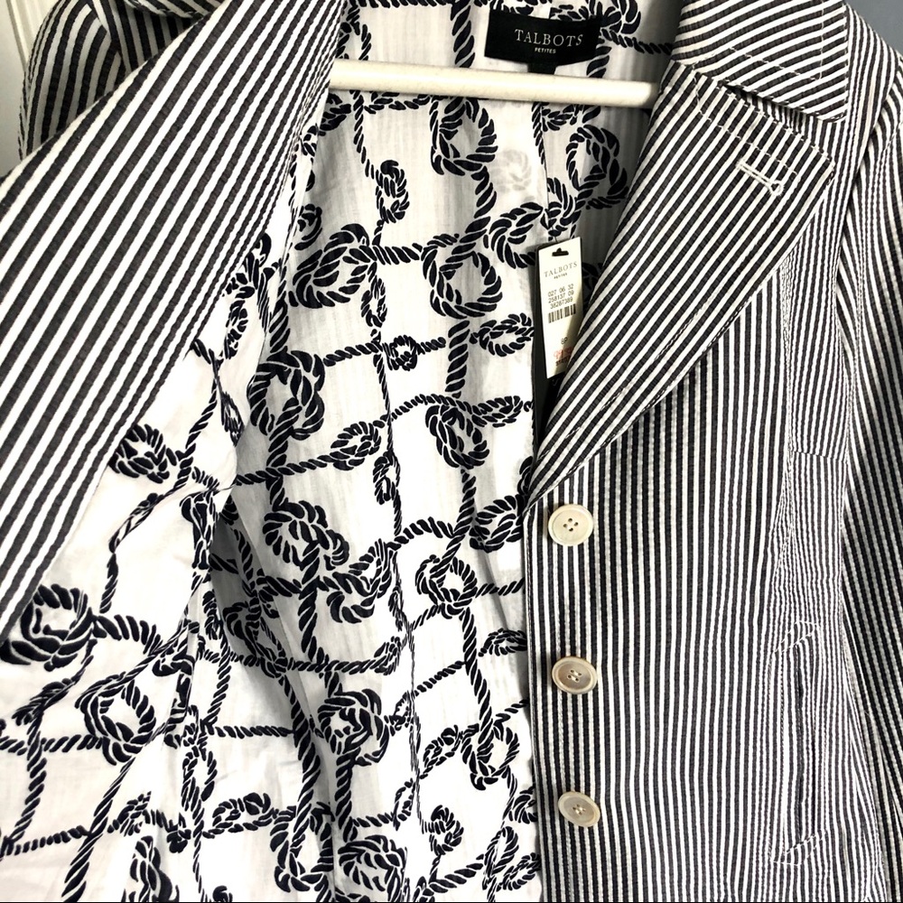 ** NWT - Talbots Petites Spring Nautical Blazer **